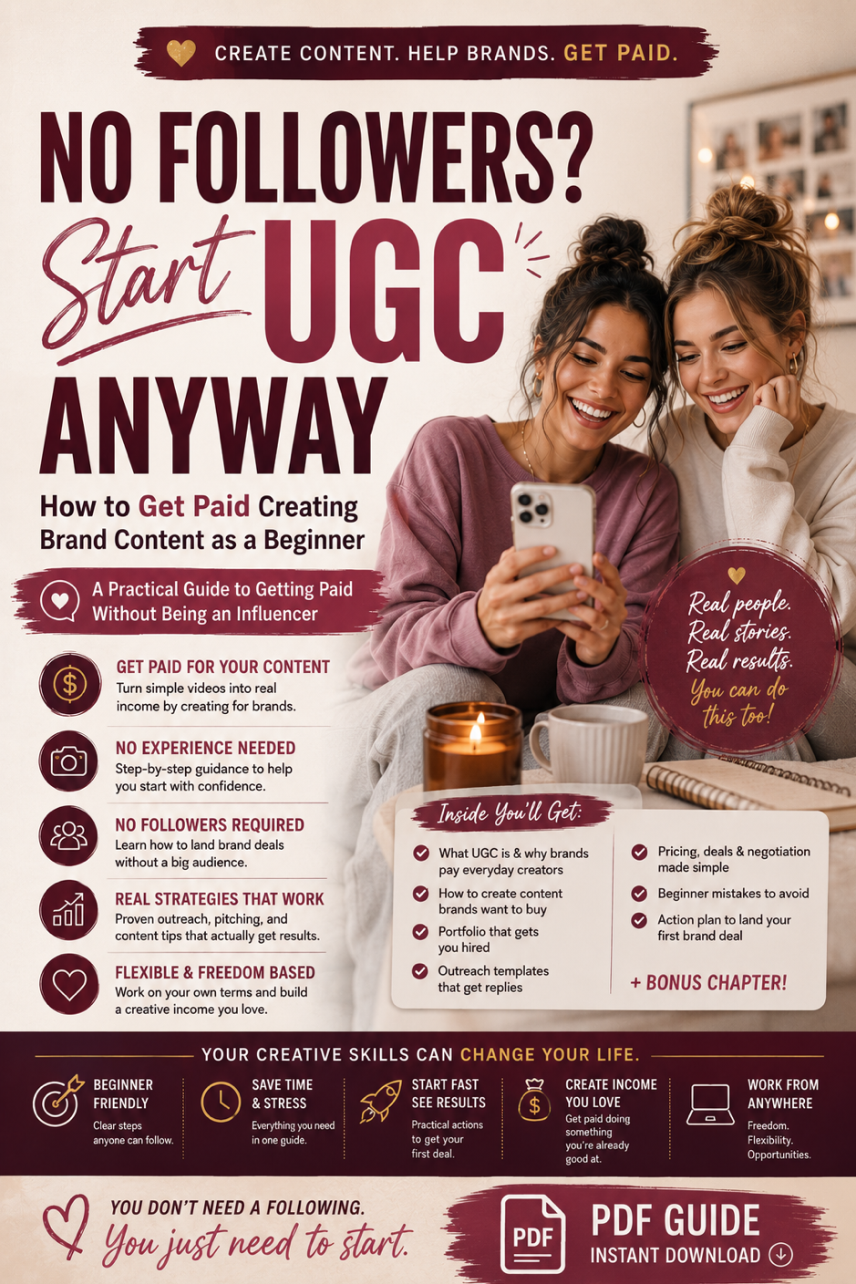 NO FOLLOWERS?  START UGC ANYWAY